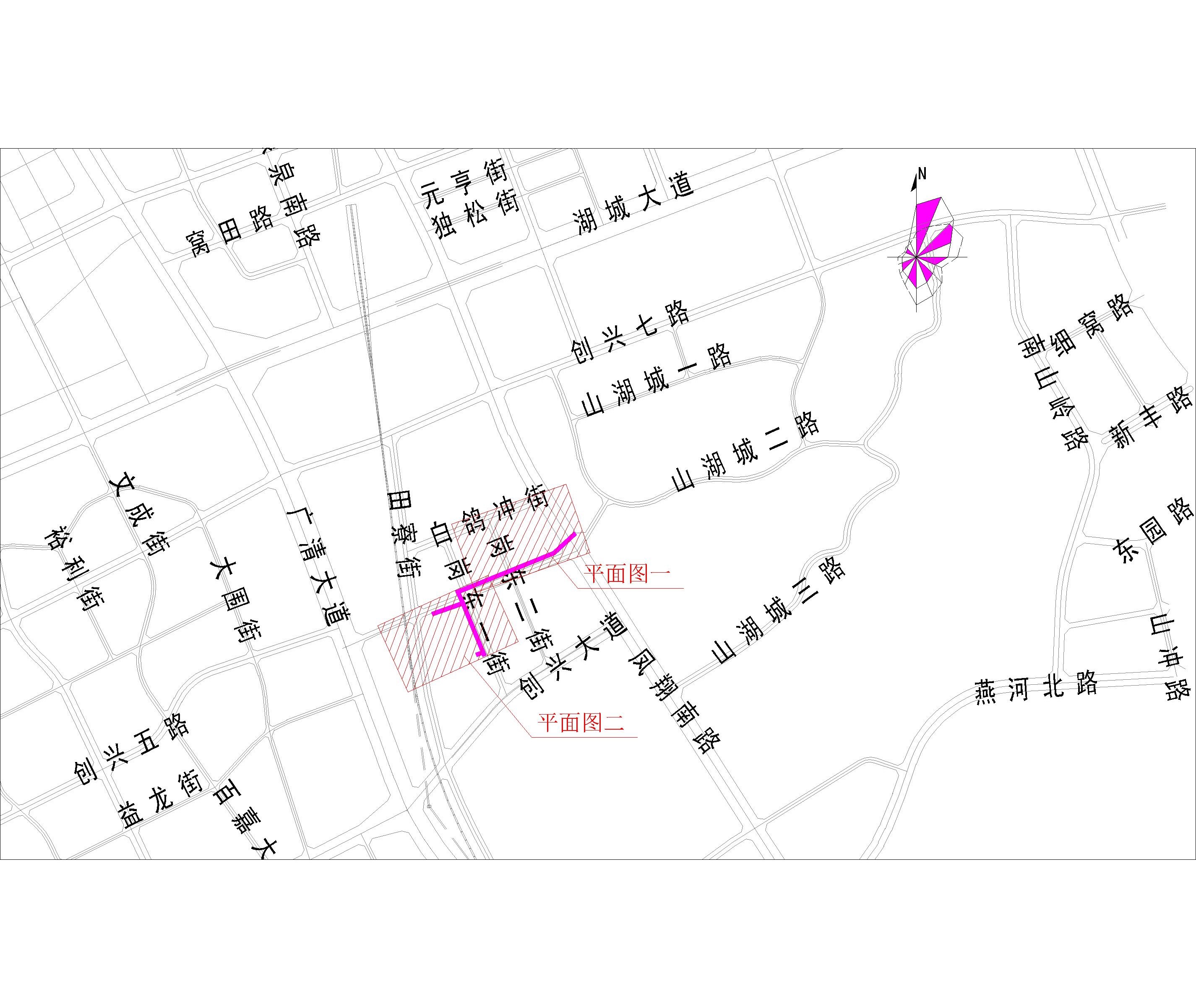 2021.9.1-38清遠(yuǎn)市崗東一街（星河灣花園、合粵花園、柏林國(guó)際公館）市政中壓燃?xì)夤艿拦こ淌姓?bào)建(CCY) -布局1.jpg