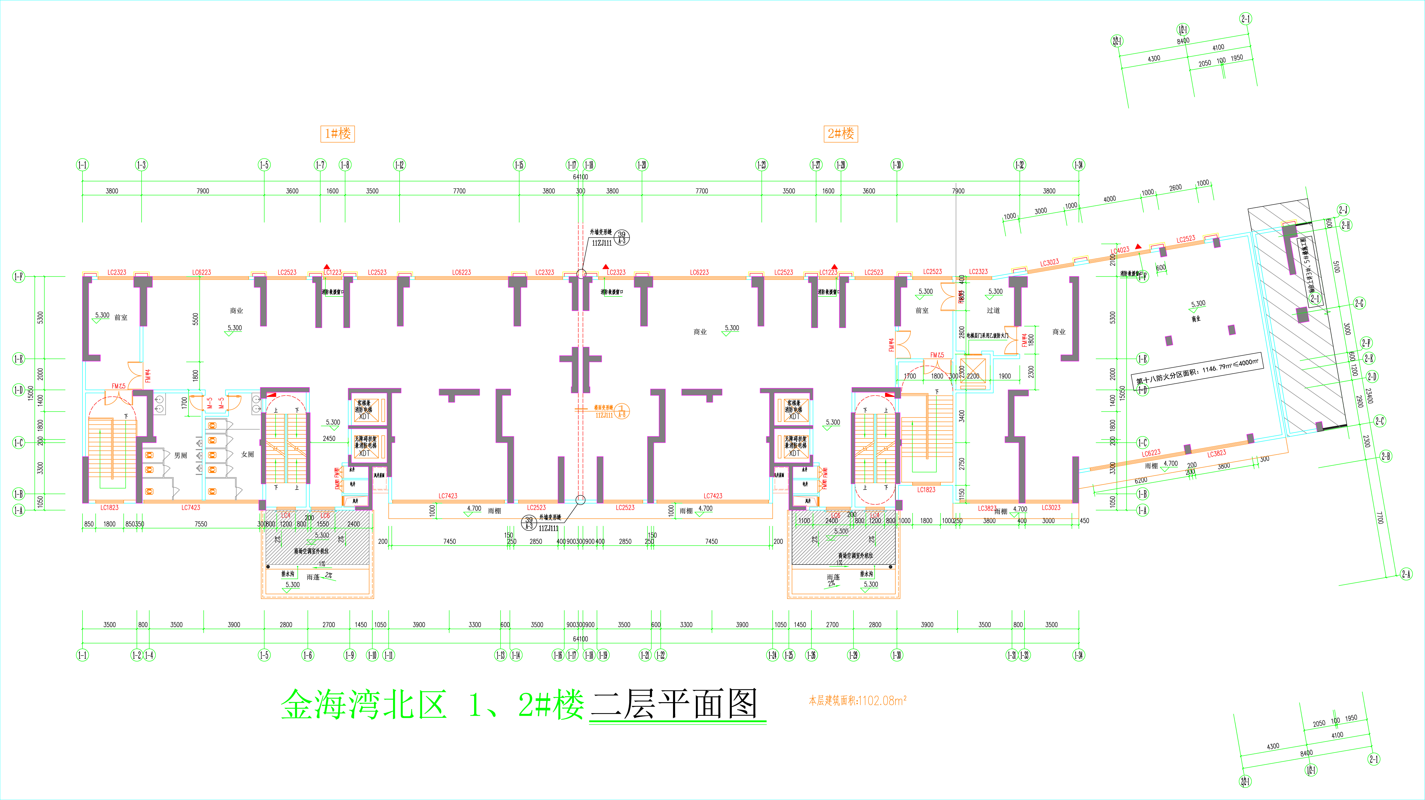 金海灣北區(qū)1、2#樓_二層平面圖.jpg