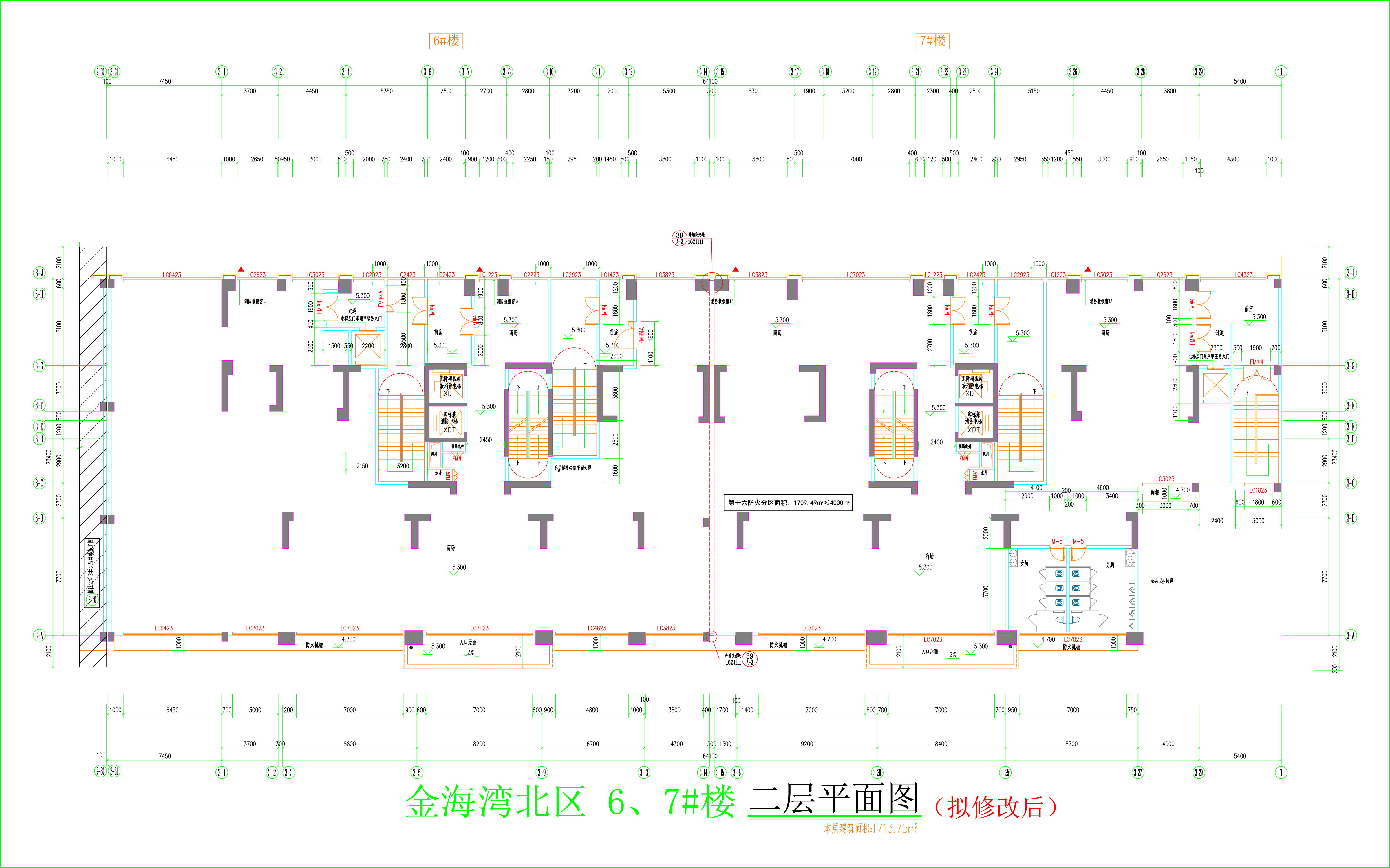 金海灣北區(qū)6、7#樓_二層平面圖（擬修改后）.jpg