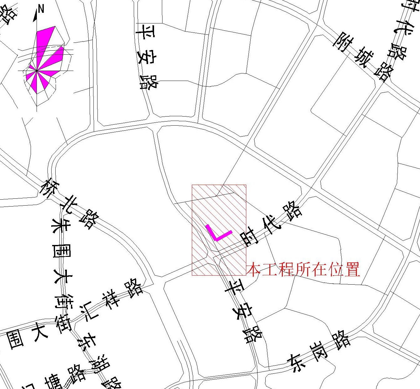 清遠(yuǎn)市東皇花園、萬豪明月灣市政中壓燃?xì)夤艿拦こ淌姓?bào)建-布局1.jpg