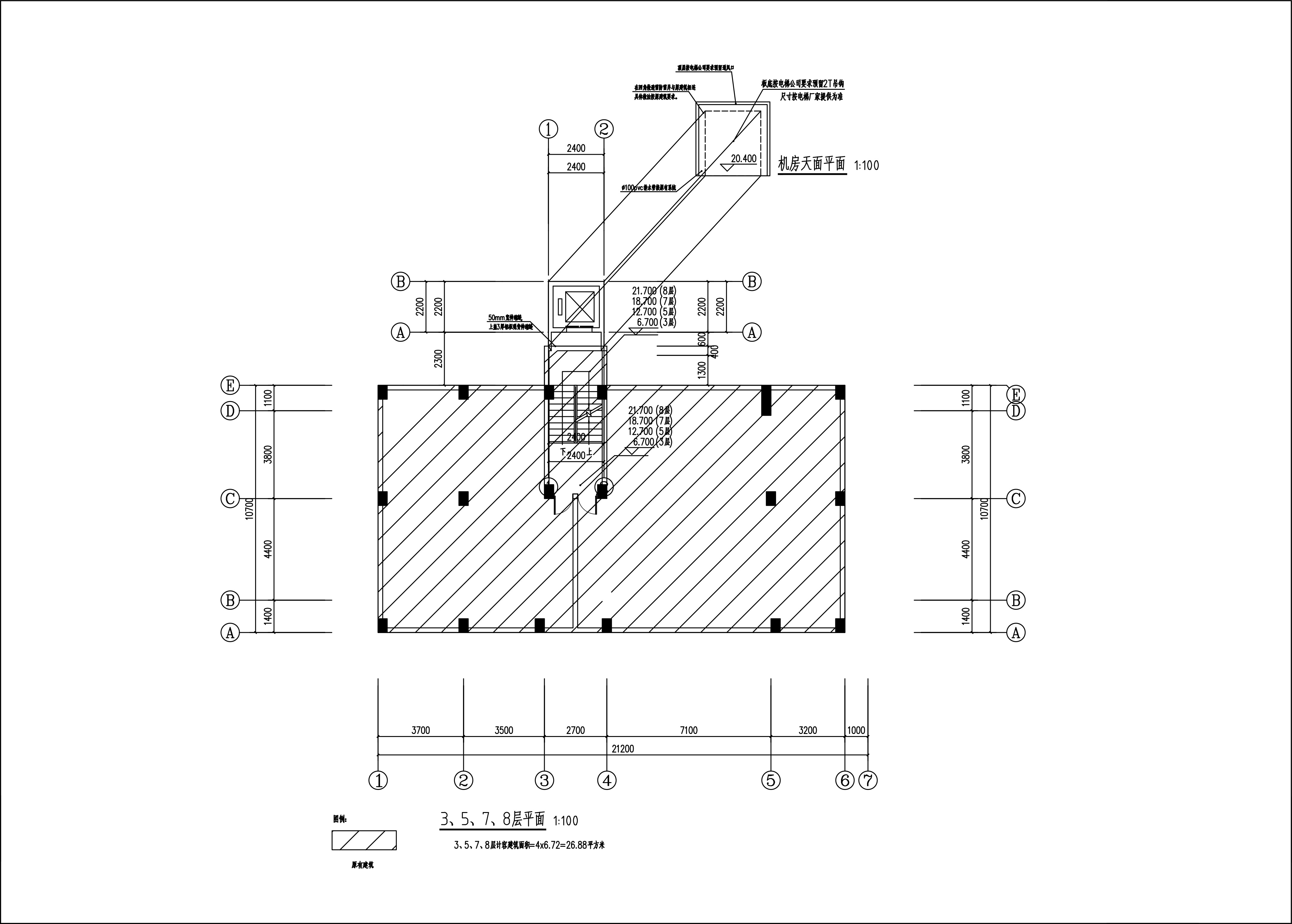 新城清遠(yuǎn)供電局宿舍電梯建筑圖_3、5、7層.jpg