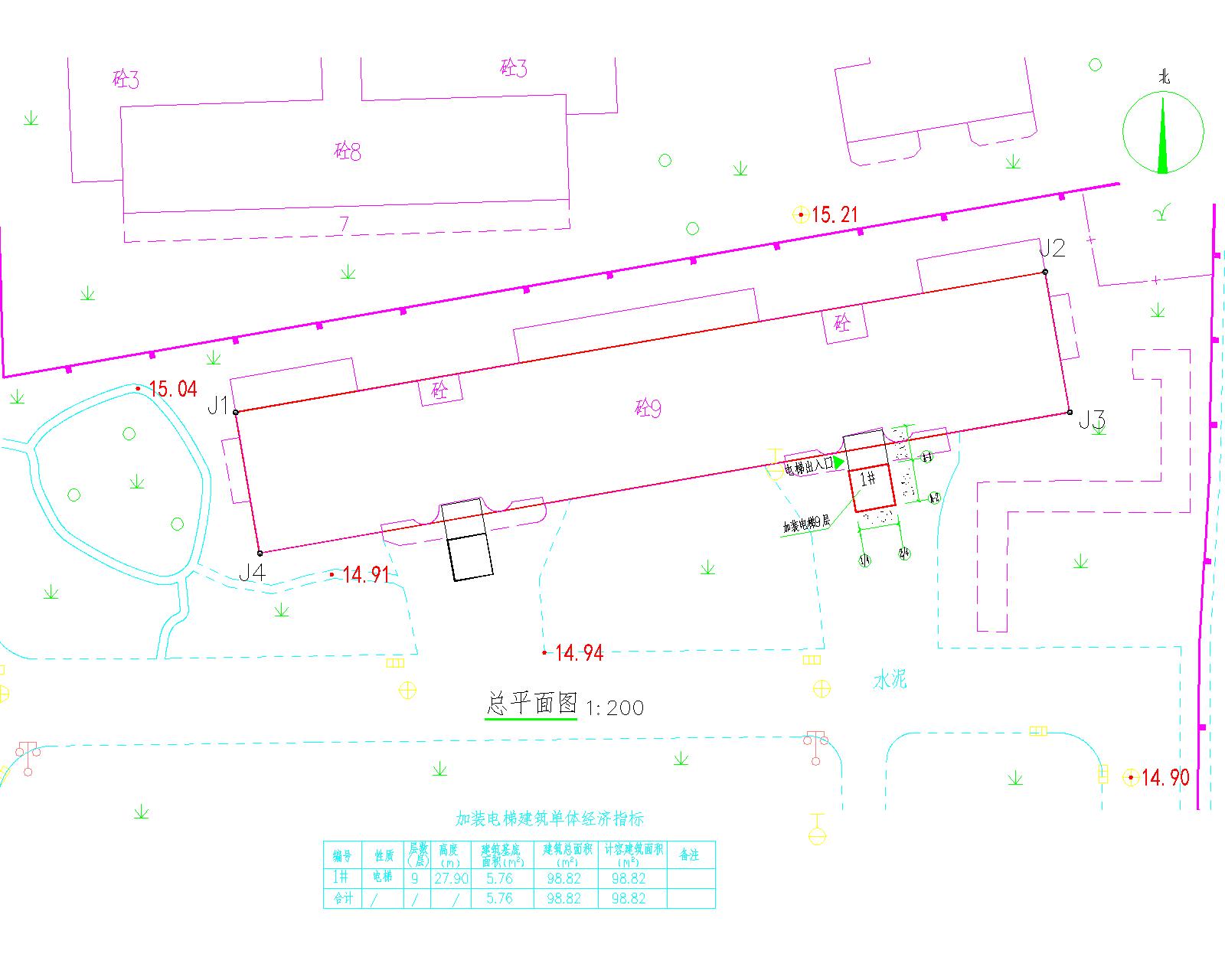 清遠市新城錦霞路1號八座東梯加裝電梯建設(shè)項目總平面圖.jpg