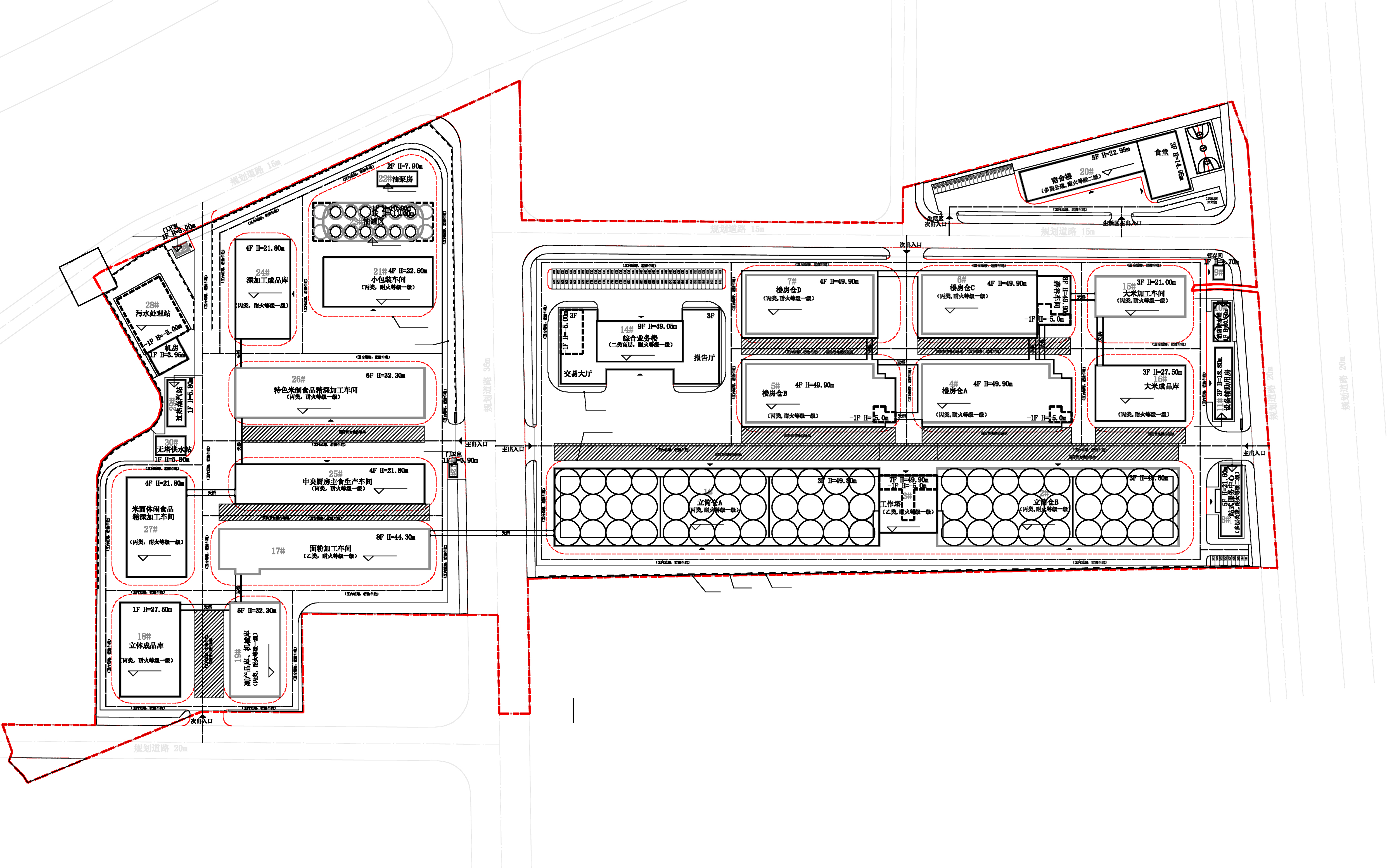 廣州糧食儲備建筑規(guī)劃總平面圖.jpg