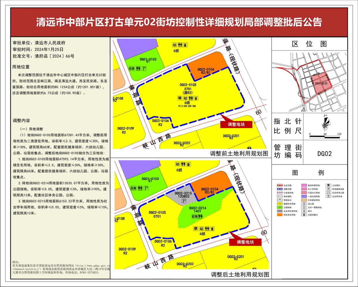 《清遠(yuǎn)市中部片區(qū)打古單元02街坊控制性詳細(xì)規(guī)劃局部調(diào)整》 批后公告--s.jpg