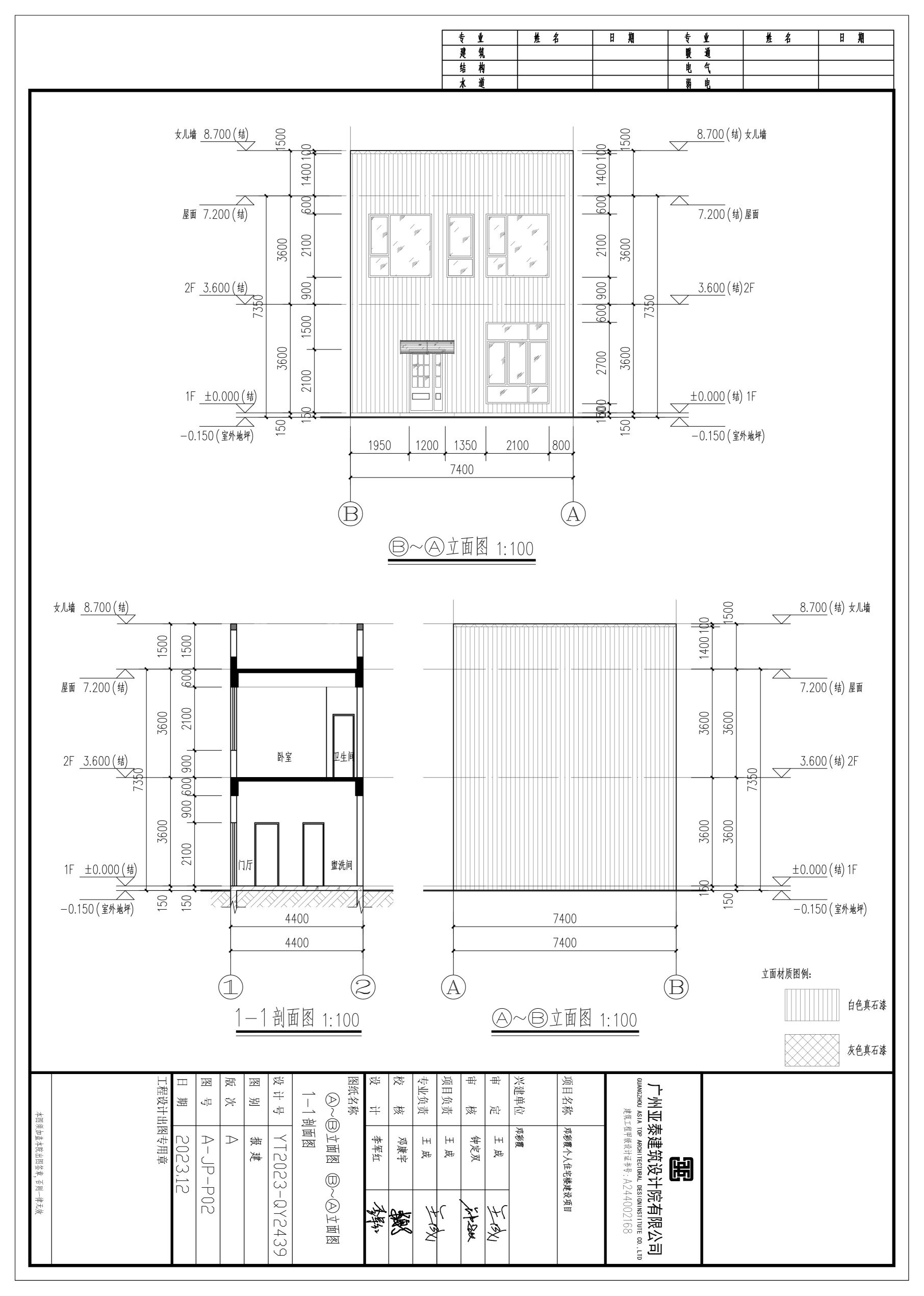 鄧彩霞個(gè)人住宅樓建設(shè)項(xiàng)目_A~B立面圖 B~A立面圖 1-1剖面圖.jpg