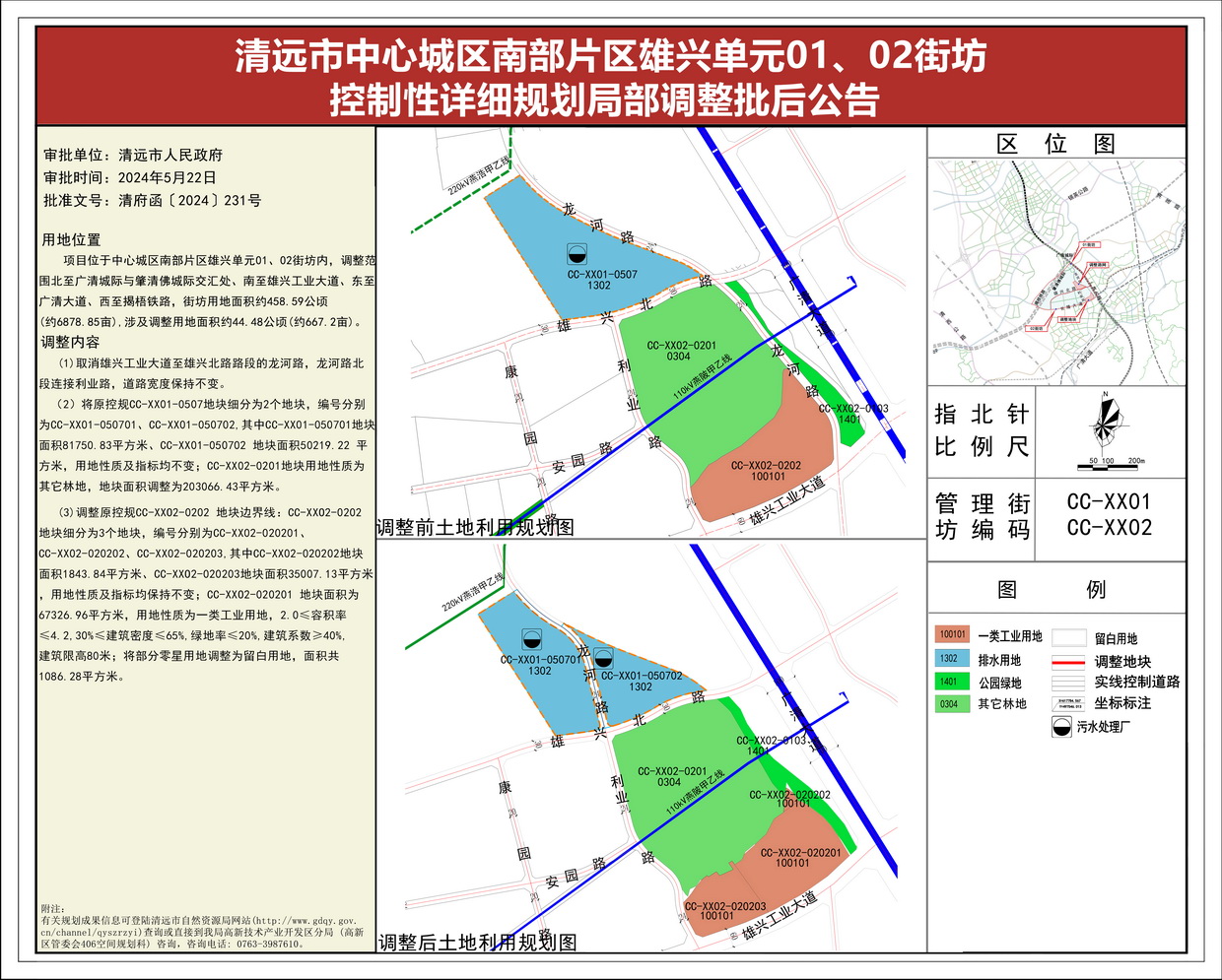 《清遠(yuǎn)市中心城區(qū)南部片區(qū)雄興單元01、02街坊控制性詳細(xì)規(guī)劃局部調(diào)整》批后公告(1)--s.jpg